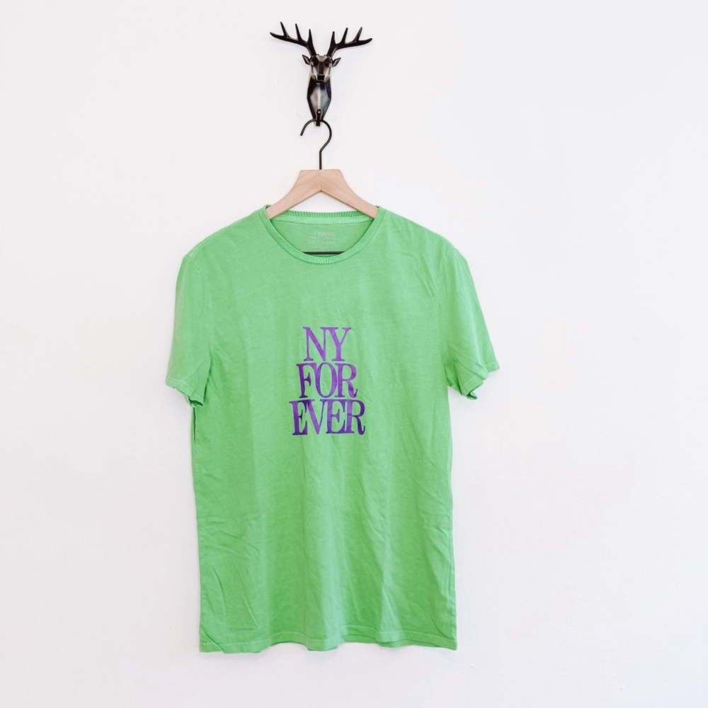 Alex Mill Men's Green T-Shirt Size Medium